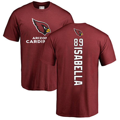 Arizona Cardinals Men Maroon Andy Isabella Backer NFL Football #89 T Shirt